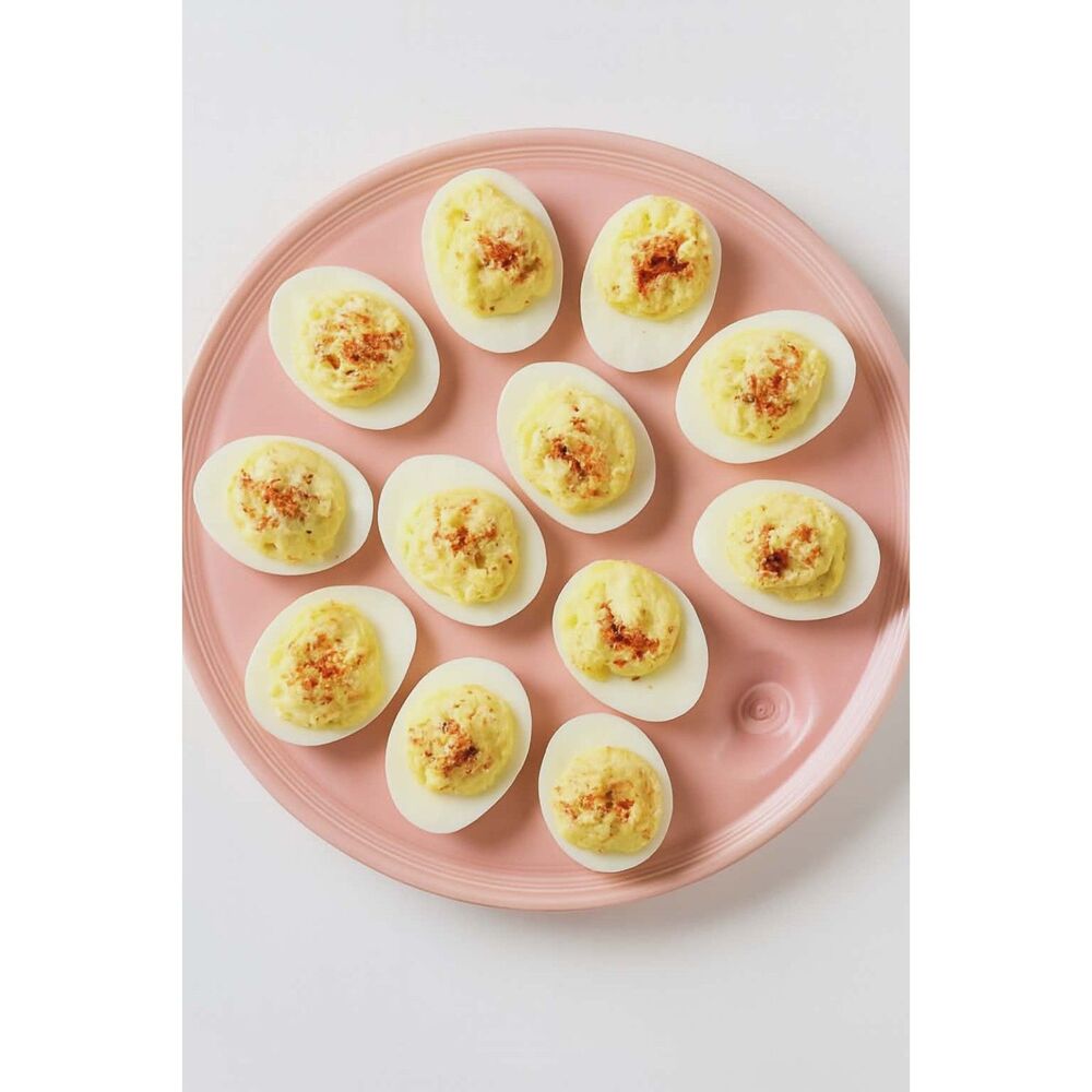 Fiestaware Fiesta Deviled Egg Plater Plate Tray DISH CERAMIC Peony Pink